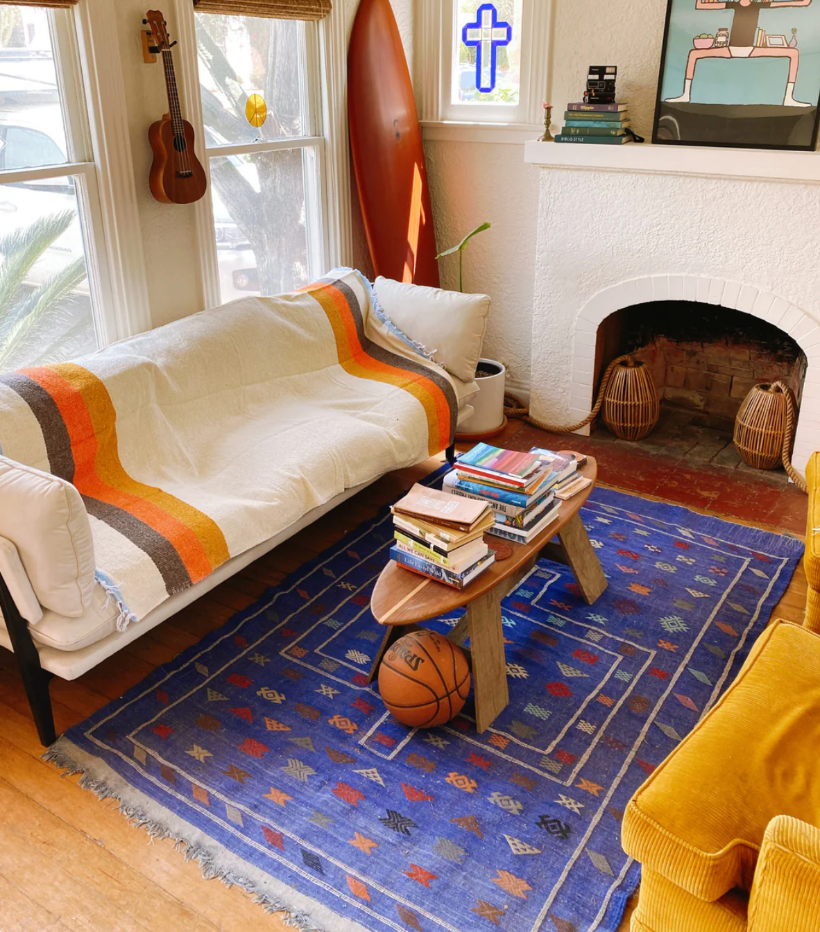 70s - SUSTAINABLE RECYCLED THROW BLANKET Summer Beach Throw