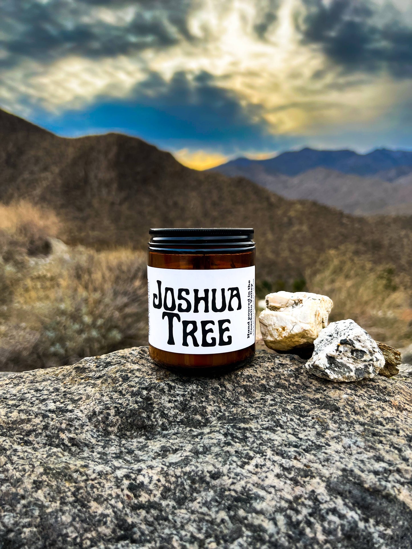 Joshua Tree Candle: 9 oz Amber Jar by Molly Moon Crafts