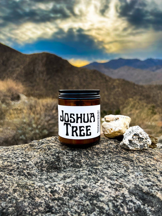Joshua Tree Candle: 9 oz Amber Jar by Molly Moon Crafts