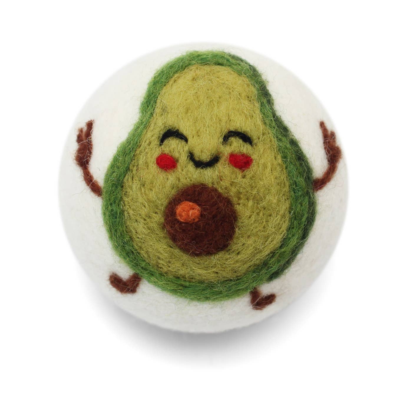 Avocado Flamingo Hedgehog Balloon Pickle Wool Dryer Balls : Pickle