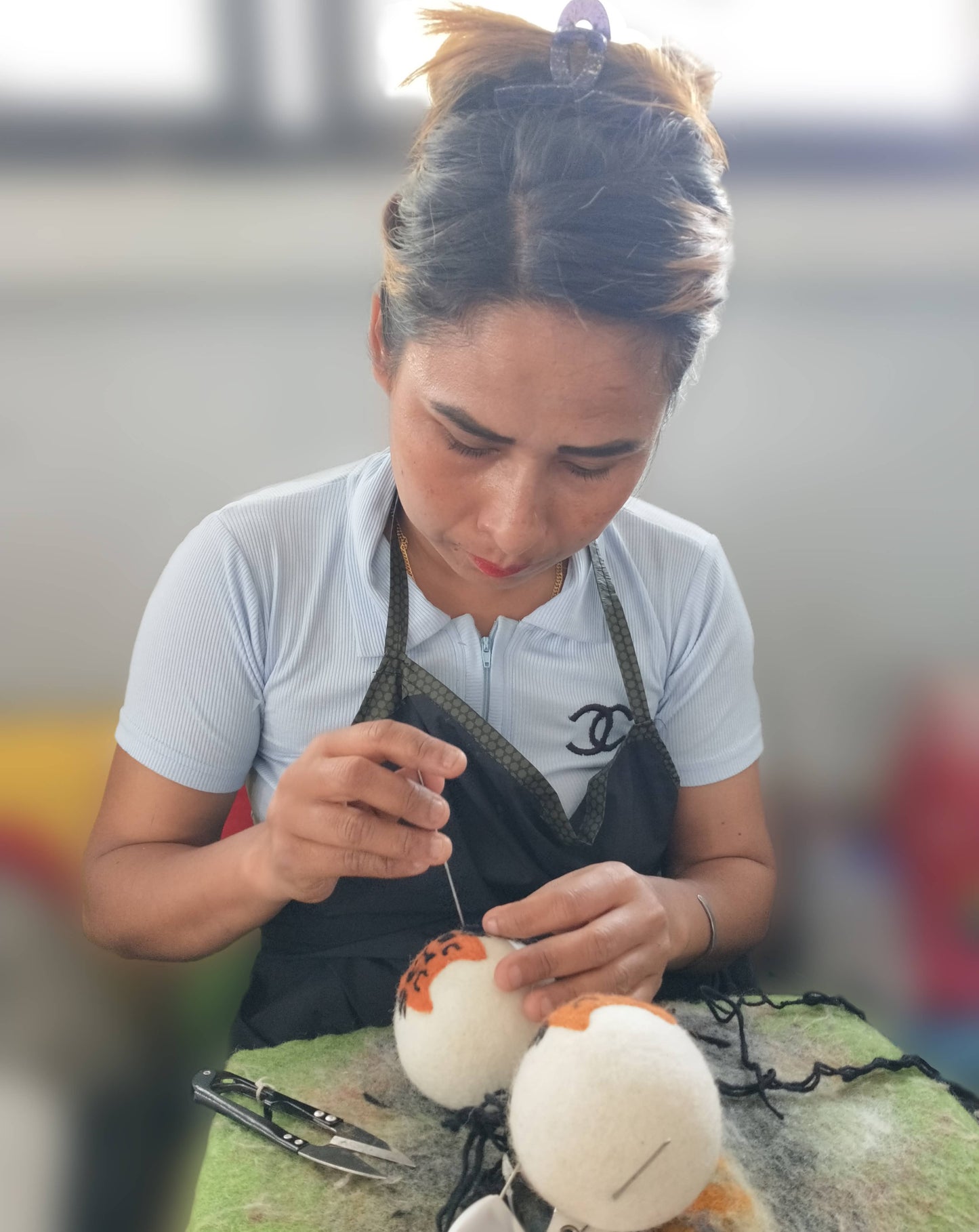 Cats: Eco Wool Dryer Balls Fair Trade: Calico Cat