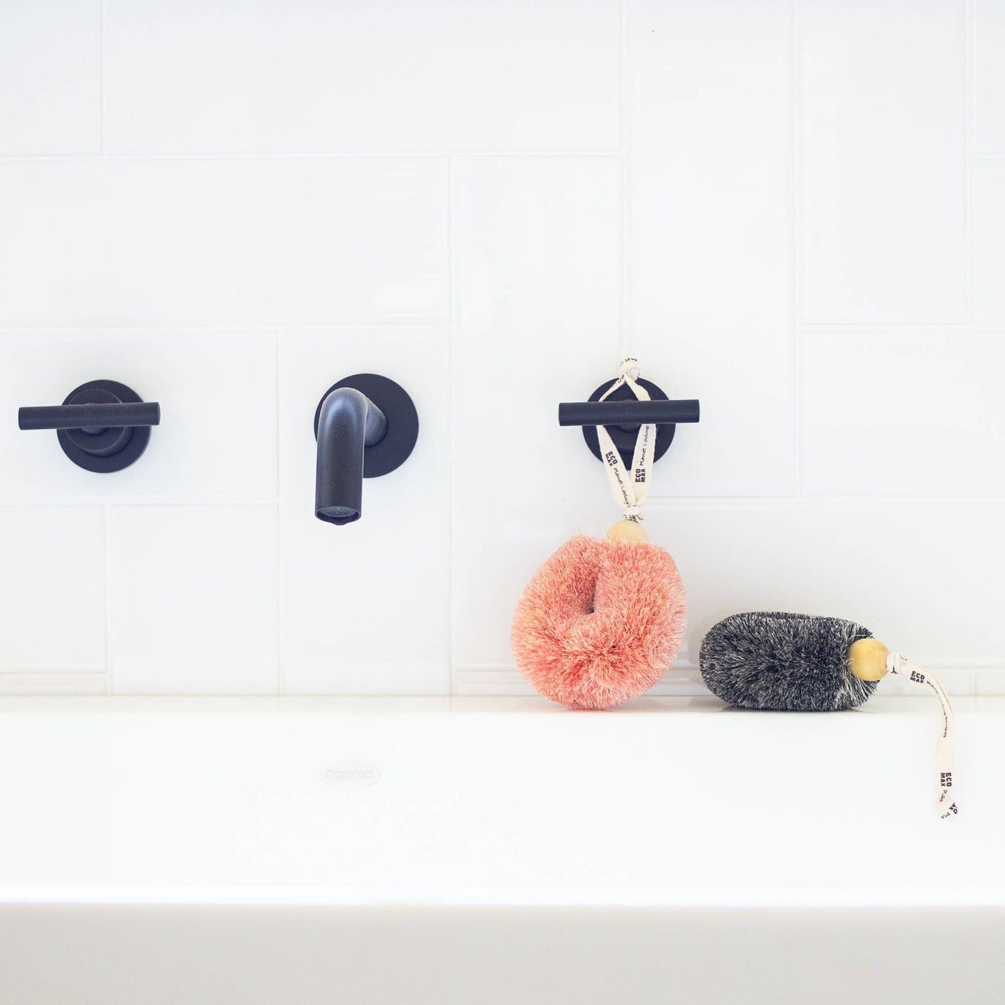 NEW! Spa Shower Puff Body Brushes - Handmade - All Natural: Pink