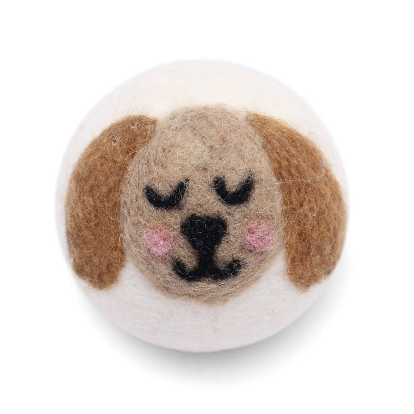 Dogs: Eco Wool Dryer Balls Fair Trade: Brown Dog