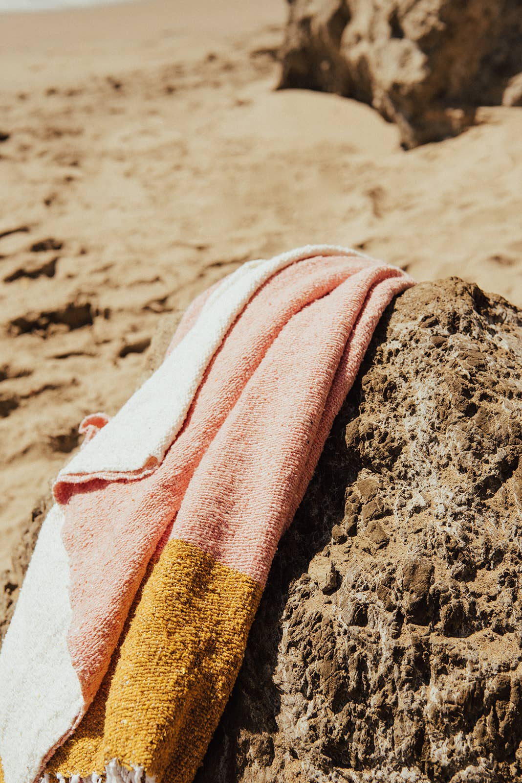 Sunrise - RECYCLED THROW BLANKET - Summer Beach Blanket