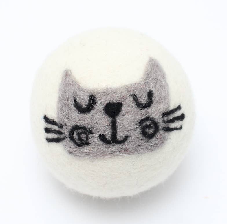 Cats: Eco Wool Dryer Balls Fair Trade: Calico Cat