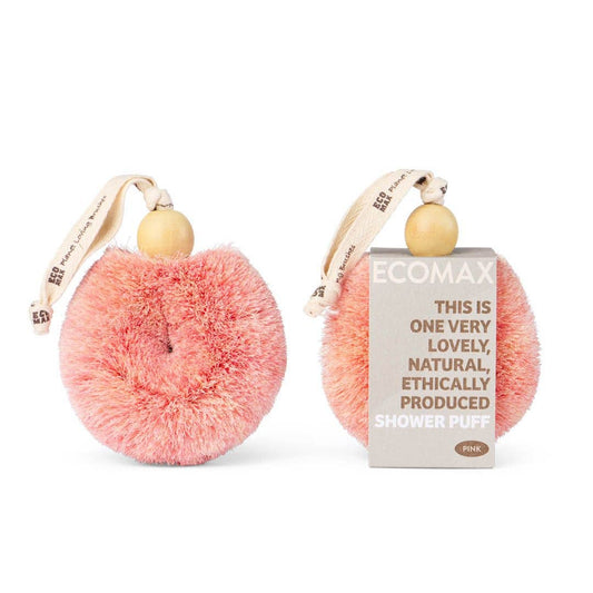 NEW! Spa Shower Puff Body Brushes - Handmade - All Natural: Pink