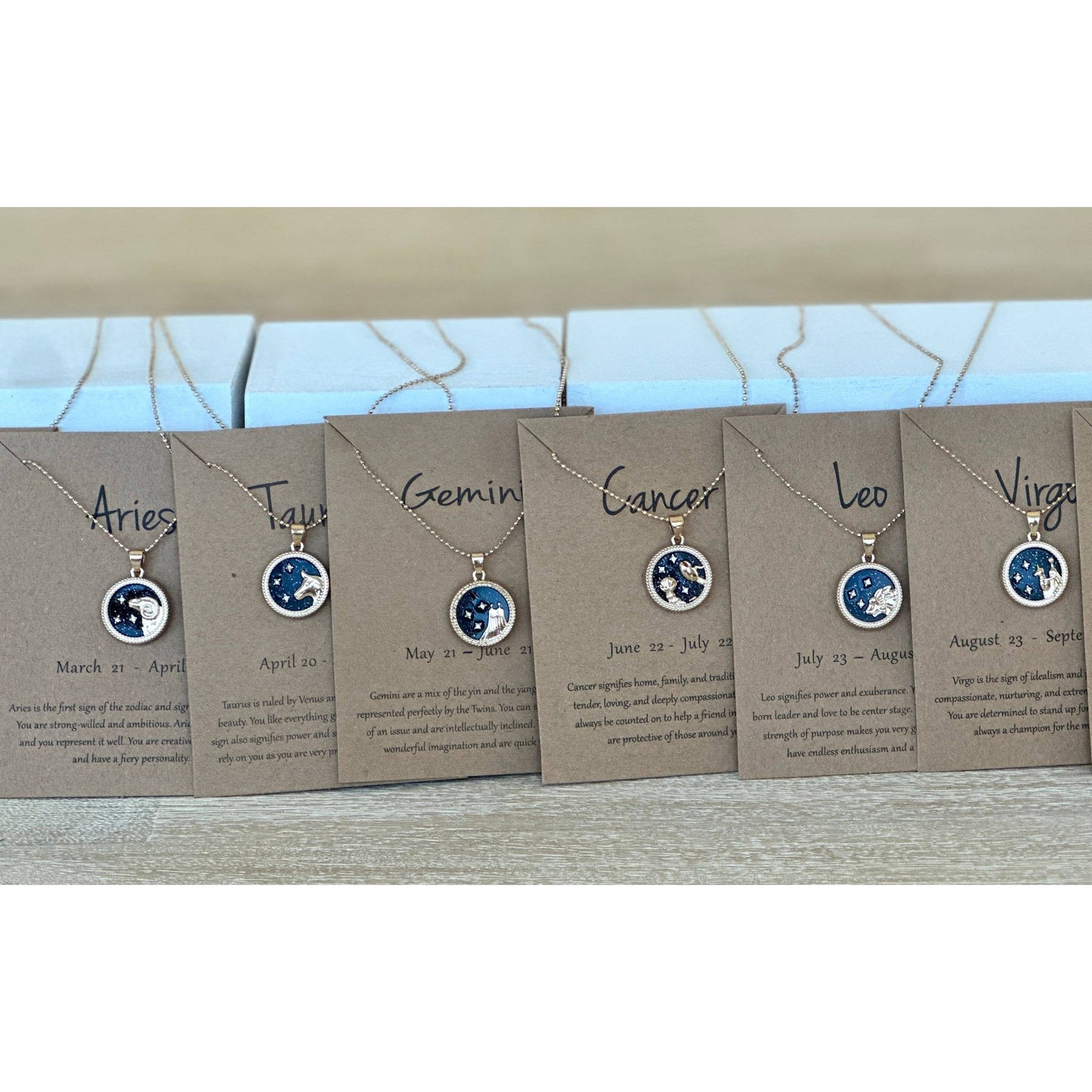 Zodiac Sign Necklace Set of 36