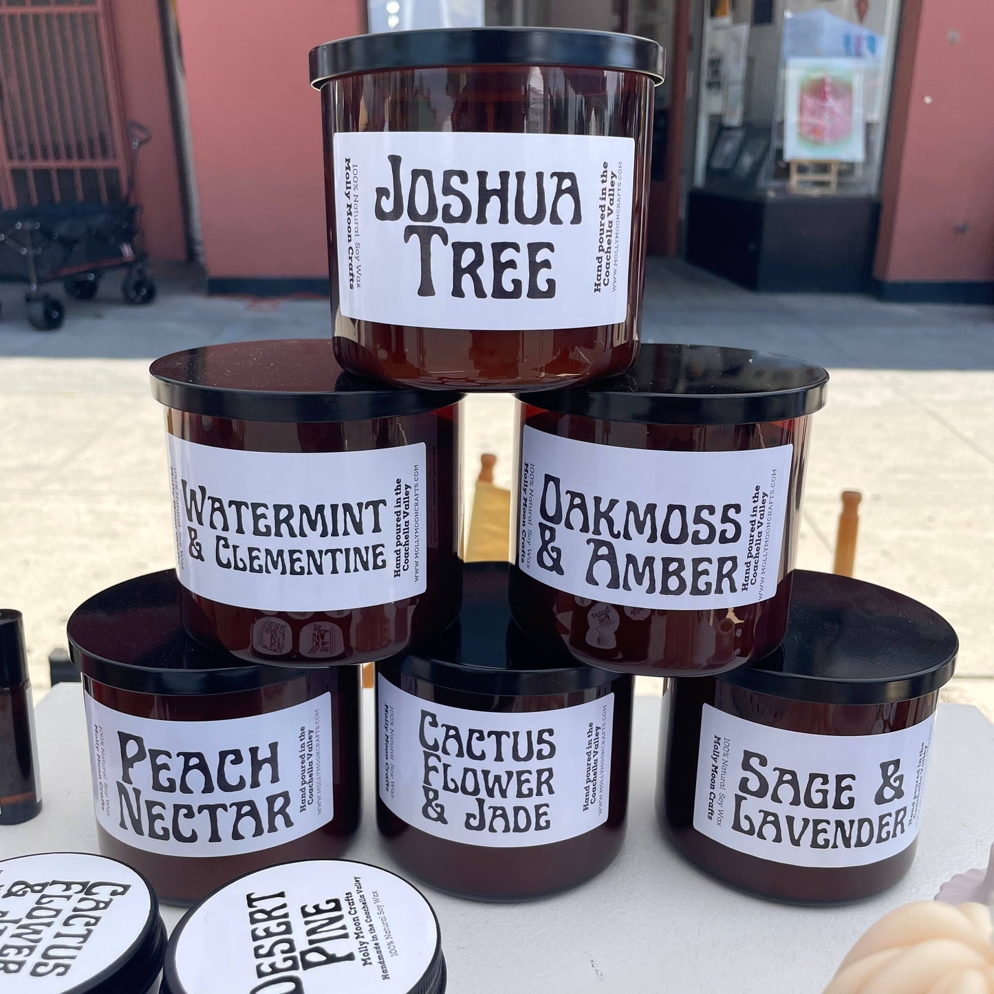 Joshua Tree Candle: 9 oz Amber Jar by Molly Moon Crafts